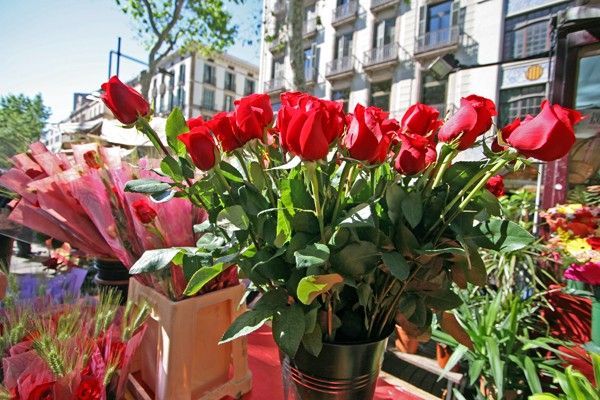 Sant Jordi en Barcelona, una fiesta para enamorados
