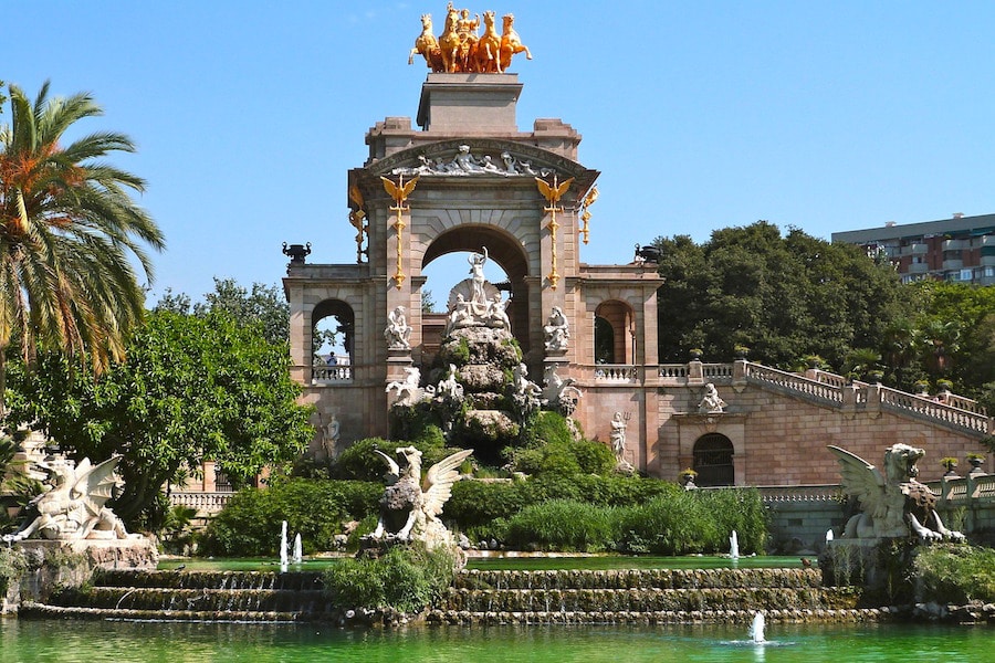 El hermoso parque de la Ciutadella en Barcelona