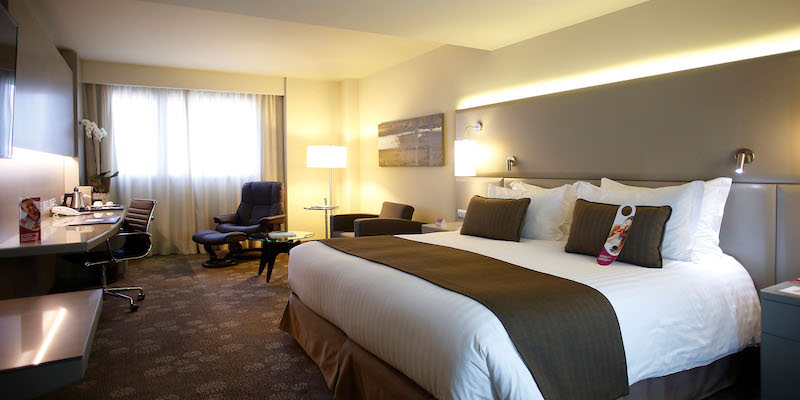 Room from the Crowne Plaza Barcelona Hotel for a business trip